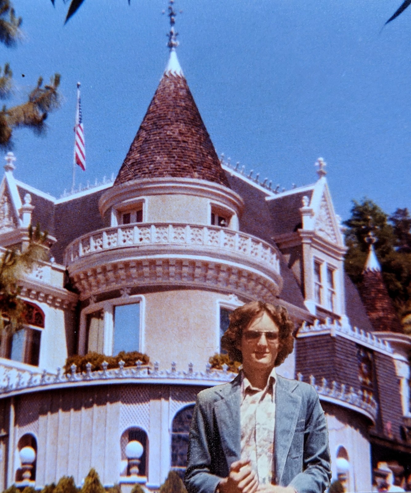 A young Ace Miles outside the Magic Castle in 1978.